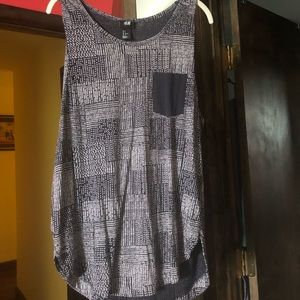 Blue/White H&M Top (lightly worn)